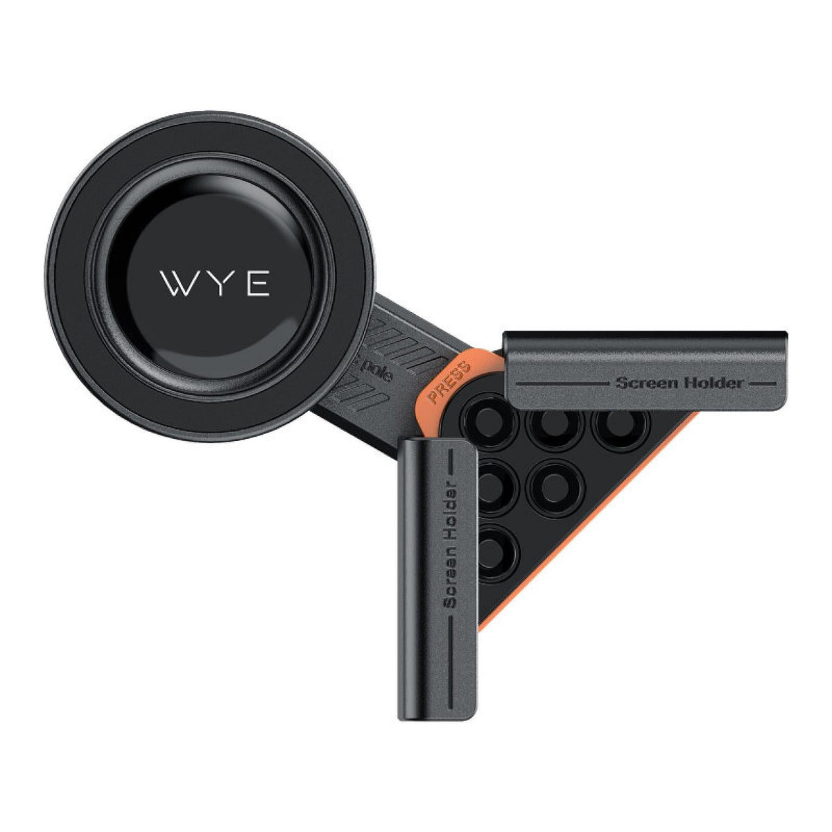 Retractable Magnetic Large-Screen Phone Holder Black