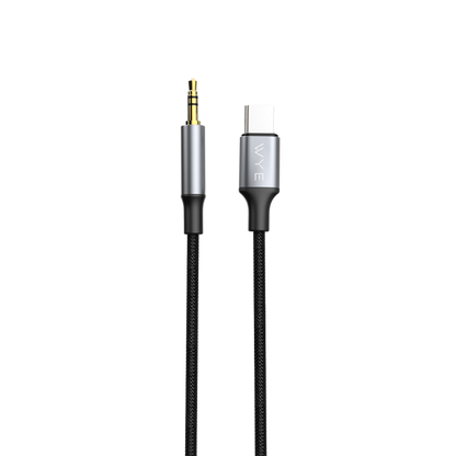 Y-AX01-C USB-C to 3.5mm AUX Audio Cable 1M Black