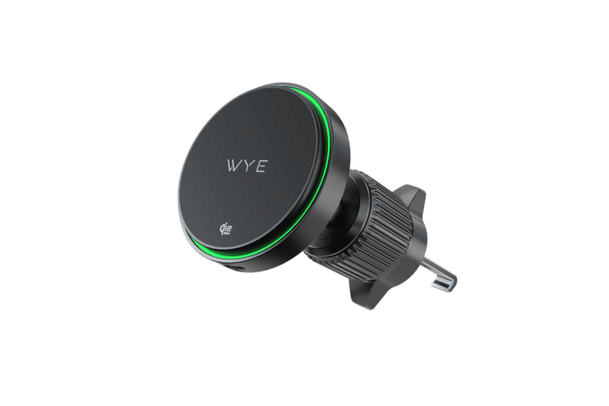 Magnetic Wireless Charging Air Vent Mount Black