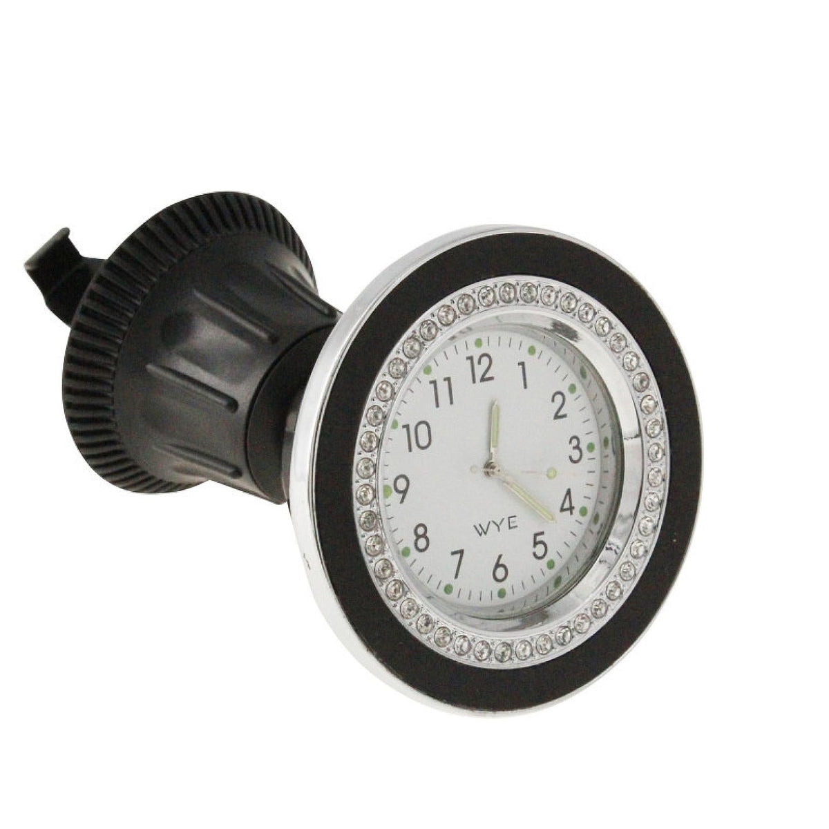 Magnetic Air Vent Phone Mount with Clock Black