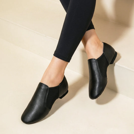 US EU AU in Stock Professional Split Sole Jazz Shoes With Elastic Tan Jazz Shoes Dance for Women and Men