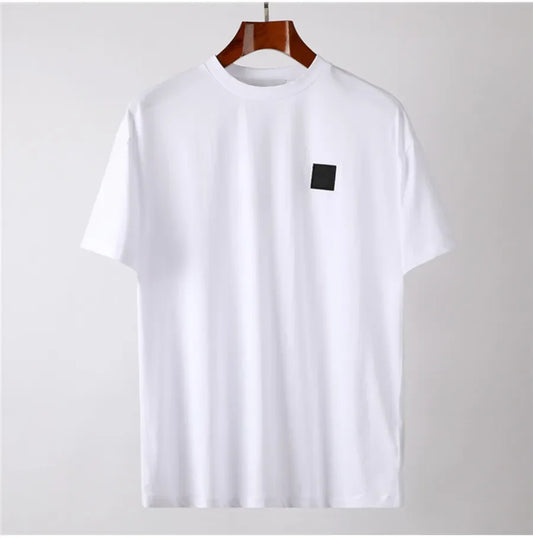 T-Shirts Summer Men and Women Short Sleeve Embroidery Badge Shirts Men's TShirts Clothes Top