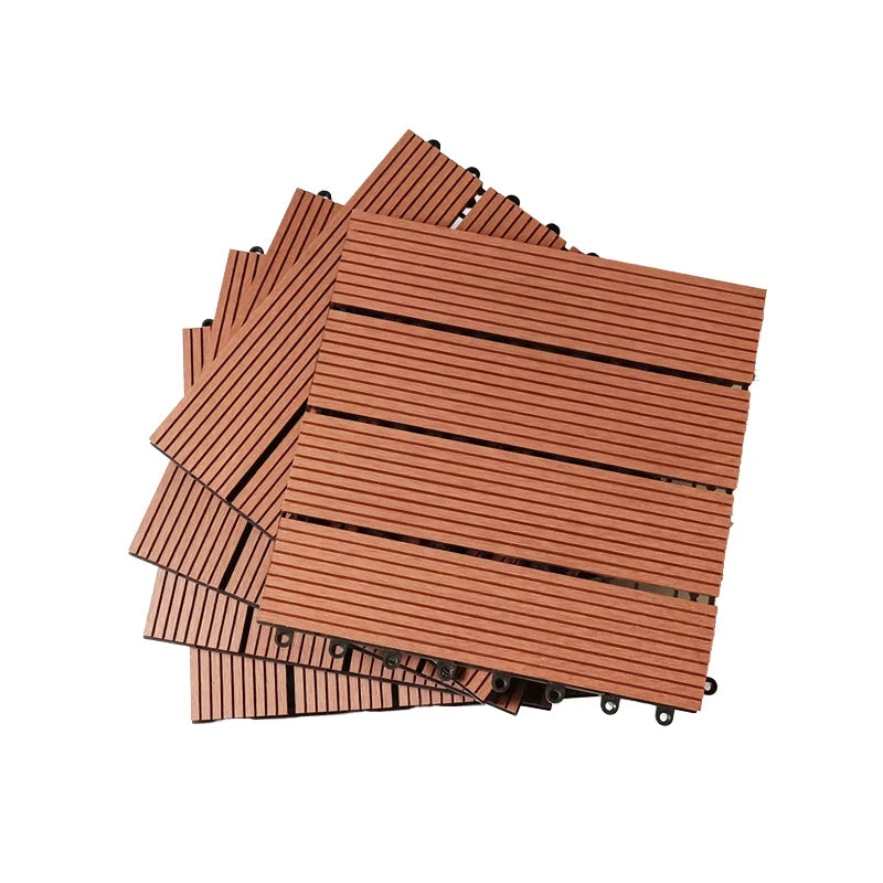 Small Balcony Outdoor Interlocking Deck Tiles Compact Size DIY Install Waterproof Anti-Slip for Urban Apartments
