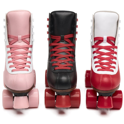 2025 Hotsale Two-Row Glitter Flashing Roller Quad Skates Unisex Wheel Skating Shoes for Woman and Man