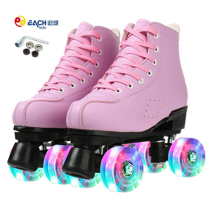 EACH New Arrival Custom Skate Shoes Quad Unisex Rental Roller Skates 4 Wheel Skating Shoes for Men Women Adults