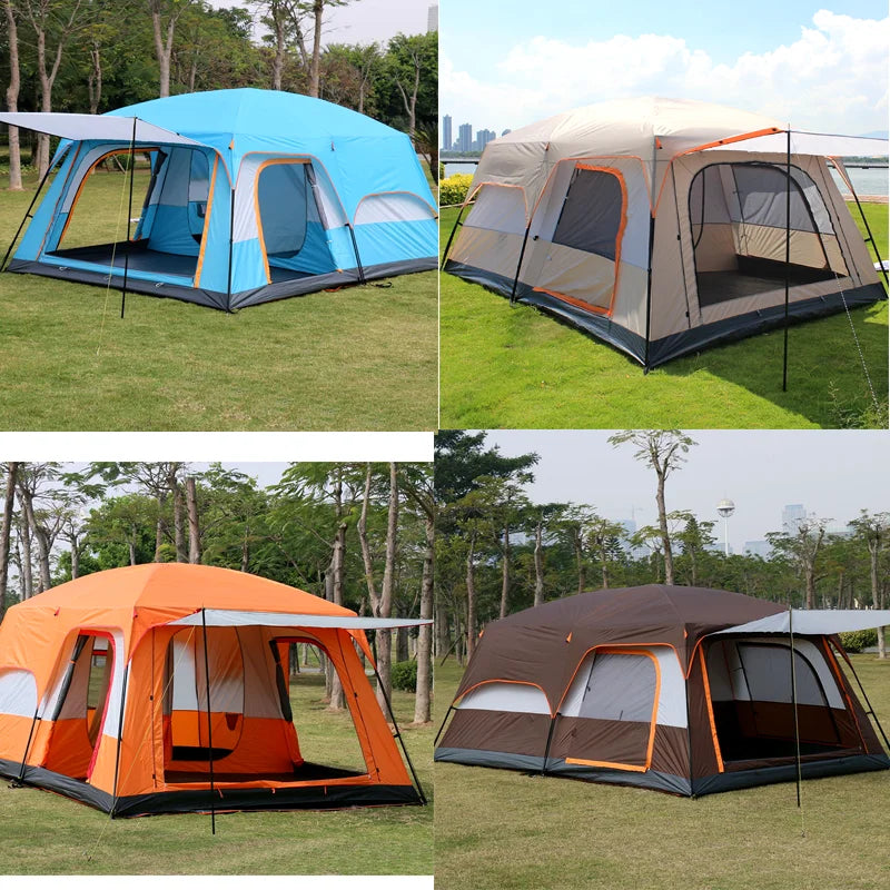 Outdoor Luxury Windproof Family Waterproof Camping Tents,Portable Tent for Camping Hiking Outdoor Family for 4-12 Persons/