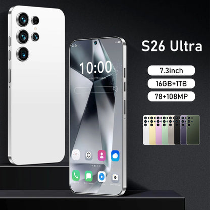 2025 New Original 7.3inch S26 Mobile Phone 16GB 512GB 7800mAh 4G 5g Smart Phone