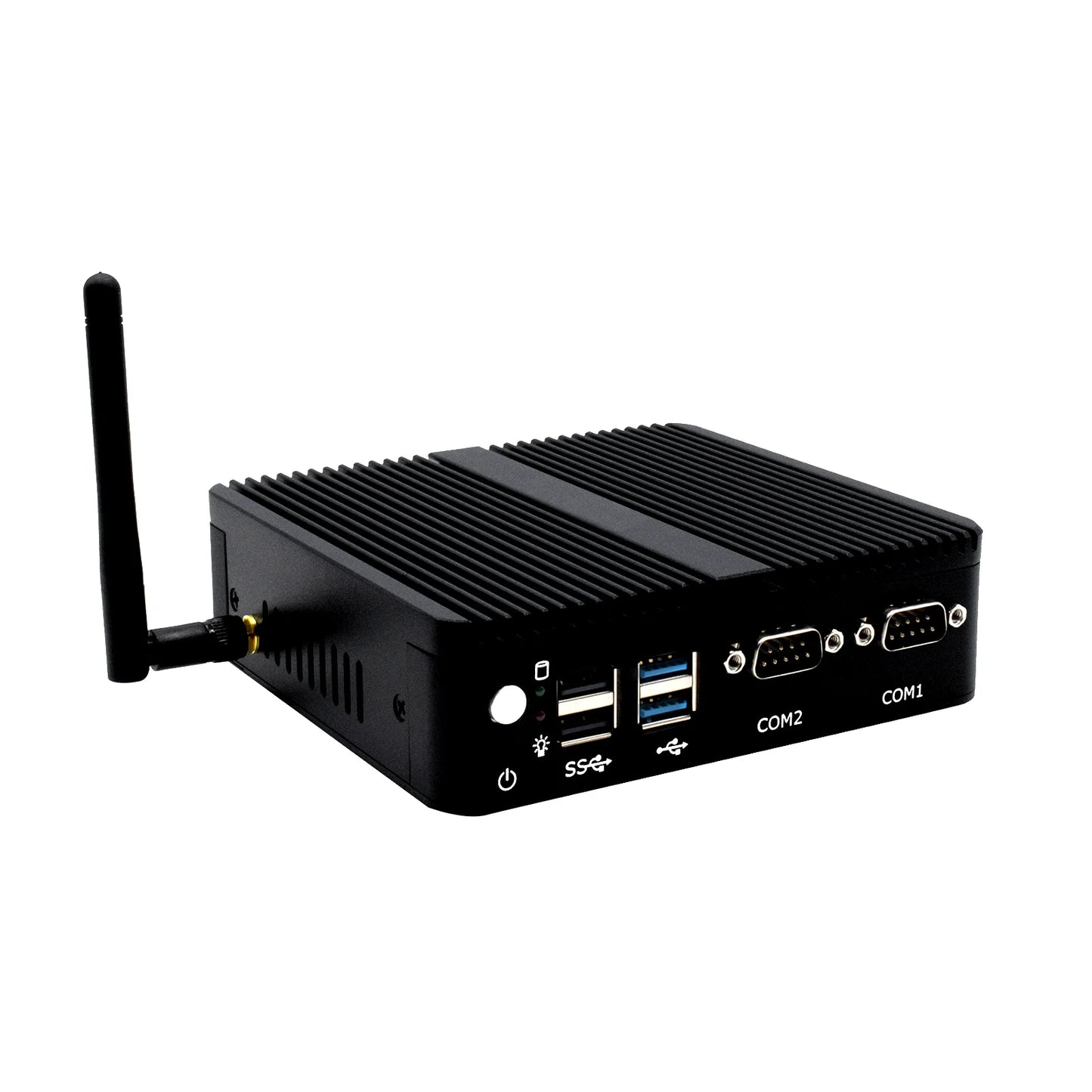Hystou OEM Industrial Mini PC Fanless VGA HD Dual 2 LAN Ce-Celeron J4125 J6412 8G DDR4 RAM 128G SSD Used