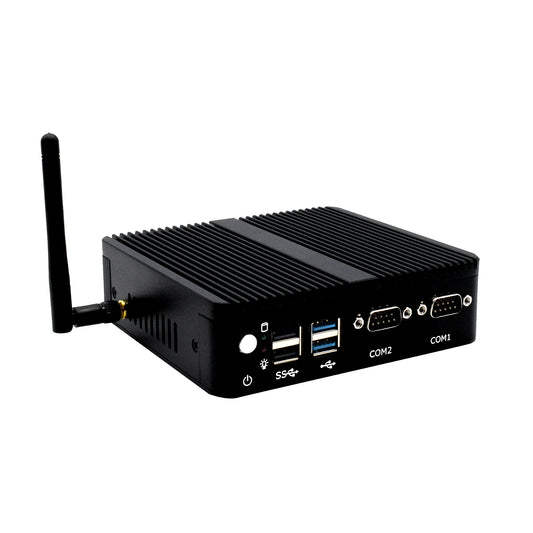 Hystou OEM Industrial Mini PC Fanless VGA HD Dual 2 LAN Ce-Celeron J4125 J6412 8G DDR4 RAM 128G SSD Used