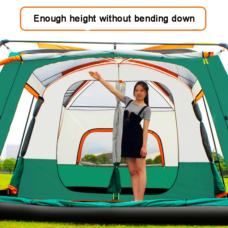Outdoor Luxury Windproof Family Waterproof Camping Tents,Portable Tent for Camping Hiking Outdoor Family for 4-12 Persons/