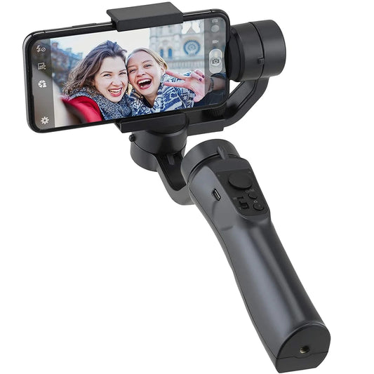 360 Rotation Auto Face Object Tracking Selfie Stick  Phone Holder Handheld 3 Axis Gimbal Stabilizer