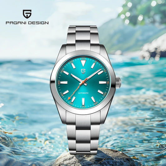 PAGANI DESIGN Men's Watches Luxury Automatic Watch for Men Green Glass Mechanical Watches AR Sapphire Glass Wristwatch Men 2026