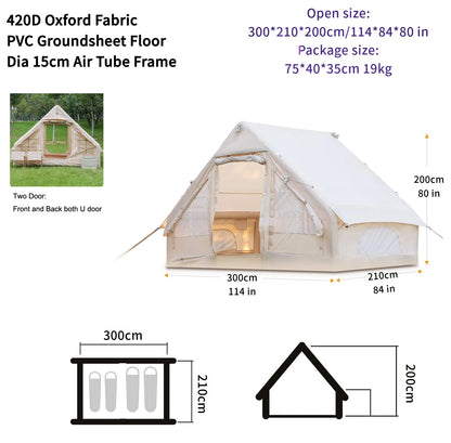 Wholesale in Bulk Hot Sale 2*3m 6 Square Meter 420D Oxford Outdoor Camping Waterproof Automatic Inflatable Air Tent