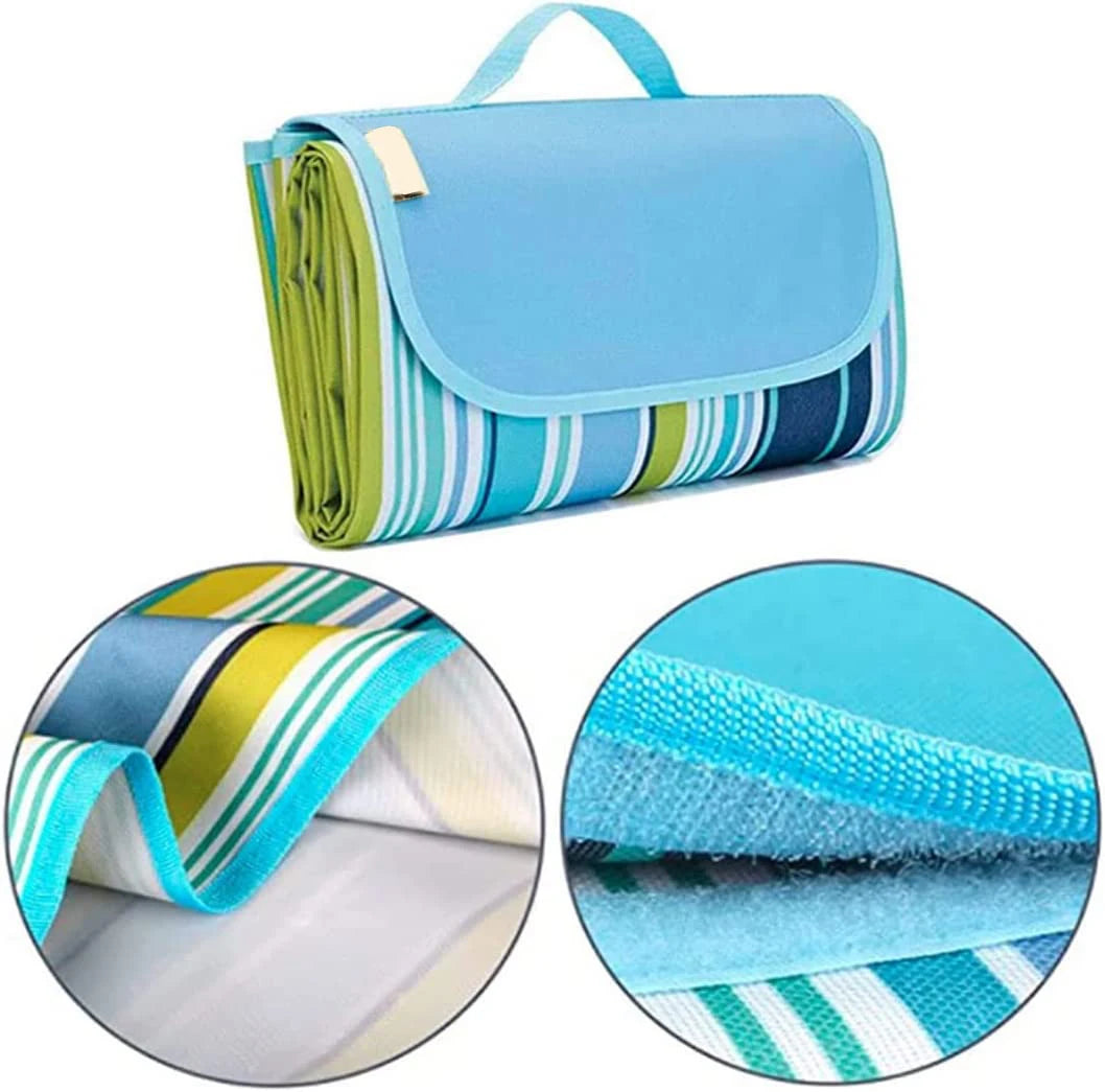 WOQI Hot Sale Waterproof Portable Outdoor Picnic Blanket  for Adults Travel Camping Hiking