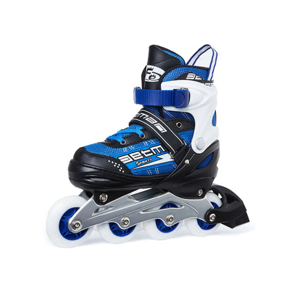 EACHkids Professional Inline Adjustable Roller Skates Patins Infantil Roller Patines 4 Ruedas Skating Shoes for Kid Girl Boys PU