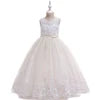 MQATZ Luxury Kids Evening Ball Gown Princess Sleeveless Solid Pattern Long for Birthday Party Prom Wholesale for Children LP-231