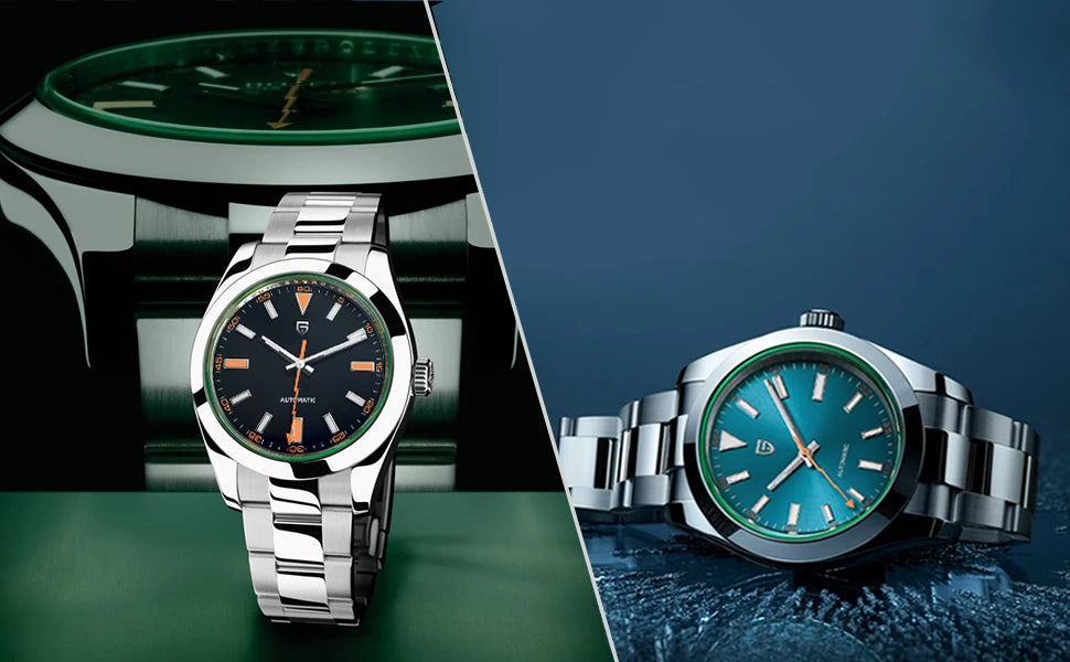 PAGANI DESIGN Men's Watches Luxury Automatic Watch for Men Green Glass Mechanical Watches AR Sapphire Glass Wristwatch Men 2026