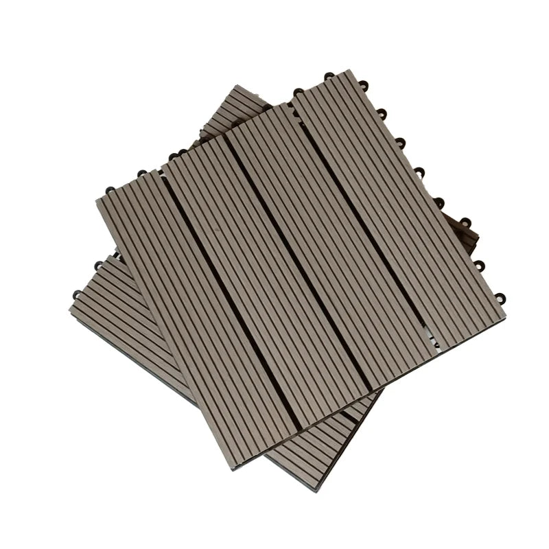 Small Balcony Outdoor Interlocking Deck Tiles Compact Size DIY Install Waterproof Anti-Slip for Urban Apartments
