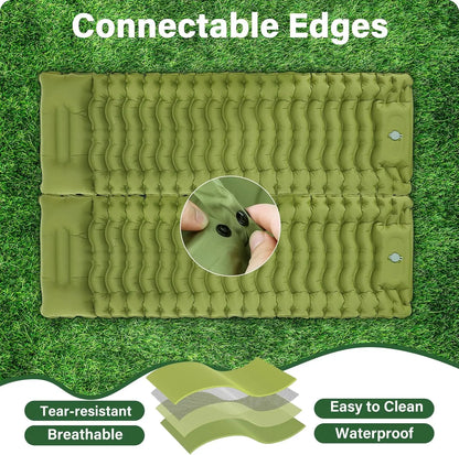 Compact Lightweight Air Mattress Automatic Inflatable Pump Waterproof Soft Camp Sleep Pad Logo Customized for Adult Hiking