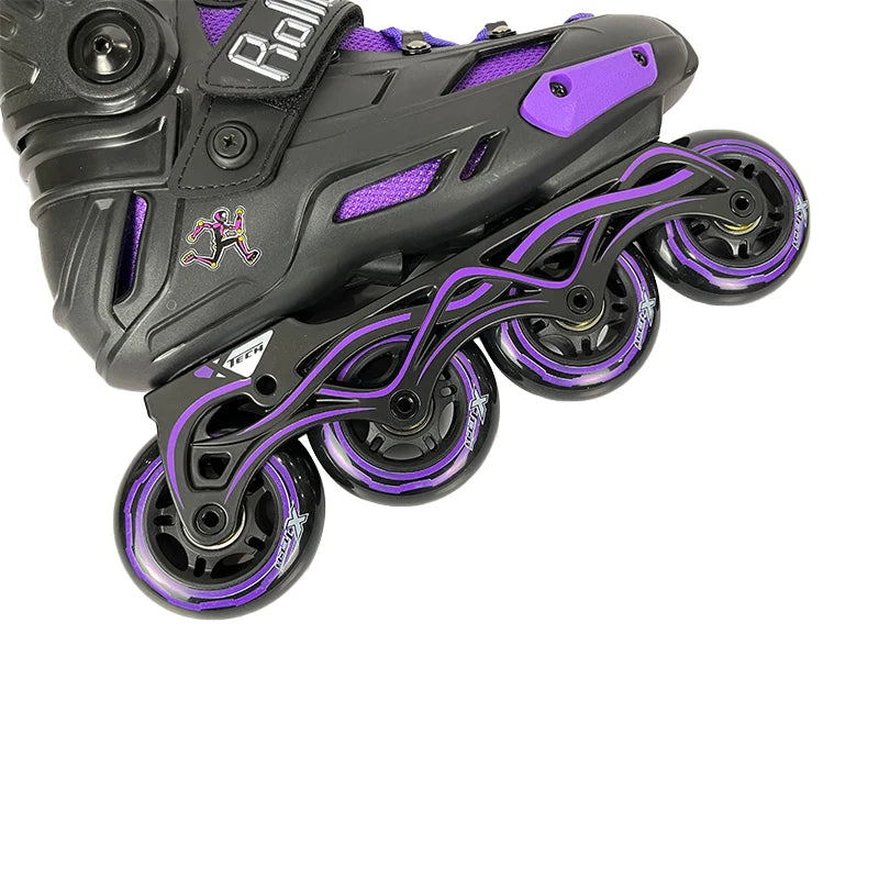 OEM ODM Inline Skating Shoes 4 Wheels Professional High Speed Roller Skate Shoes