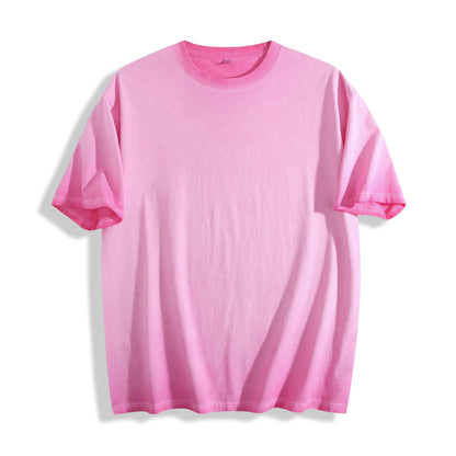 Custom Men's Hot Sell Summer 100% Cotton 230gsm Vintage T Shirt High Weight Street Style Short Sleeves for Men