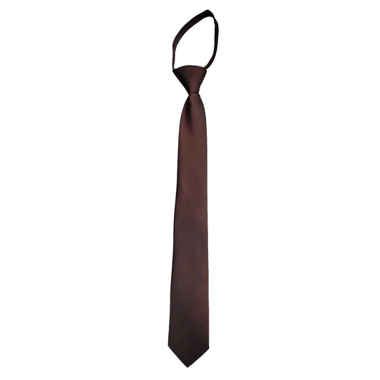 TD Solid Color Zipper Tie Elegant Accessories for Men