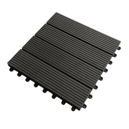 Small Balcony Outdoor Interlocking Deck Tiles Compact Size DIY Install Waterproof Anti-Slip for Urban Apartments
