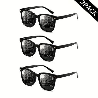 3 Pairs of Polarized Glasses for Men and Women, Lightweight Classic Square Men'S Sports Glasses, UV Resistant, Used for Cycling