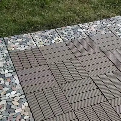 Small Balcony Outdoor Interlocking Deck Tiles Compact Size DIY Install Waterproof Anti-Slip for Urban Apartments