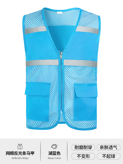 Multi-pocket V-neck overalls waistcoat customized volunteer vest printing travel photography advertising tooling logo
