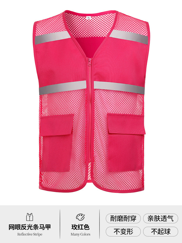 Multi-pocket V-neck overalls waistcoat customized volunteer vest printing travel photography advertising tooling logo