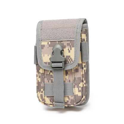 Double-Layer Mobile Phone Waist Bag, Outdoor Mobile Phone and Card Storage Bag, Belt-Worn Mobile Phone Bag Suitable for 6.5inch Edc Bag