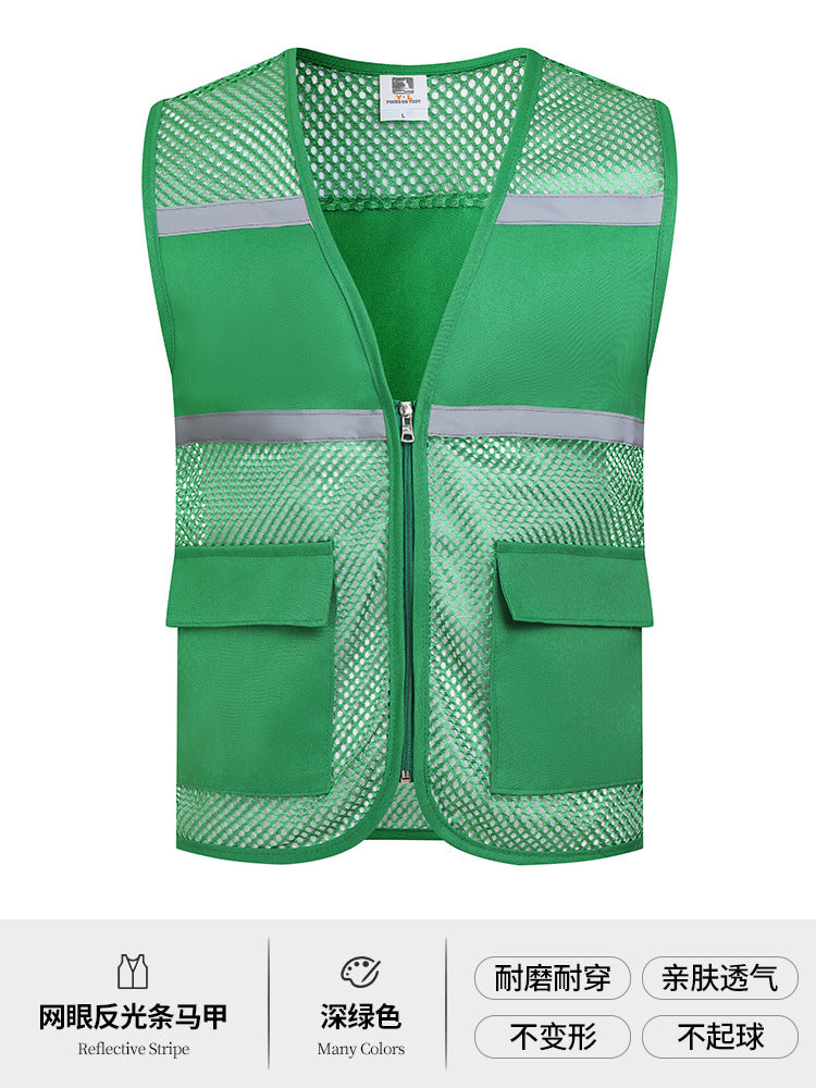 Multi-pocket V-neck overalls waistcoat customized volunteer vest printing travel photography advertising tooling logo
