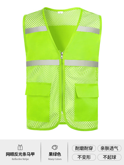 Multi-pocket V-neck overalls waistcoat customized volunteer vest printing travel photography advertising tooling logo