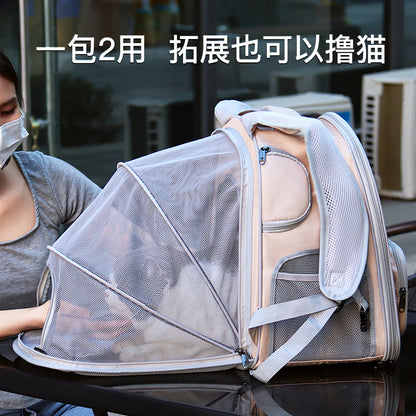 Summer Breathable Mesh Pet Carrier Bag, Portable Cat Carrier with Opening, Small Dog Backpack Manufacturer Wholesale