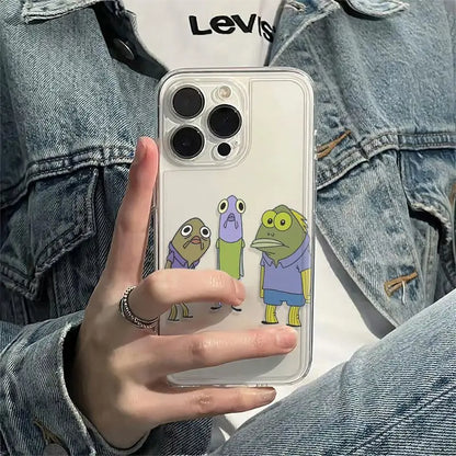 Passer-by Fish Clear Mobile Phone Case For iPhone 17 16 15 11 12 14 13 Pro Max Mini XS XSM XR 7 8 Plus SE4 17E Cute Cover Fundas
