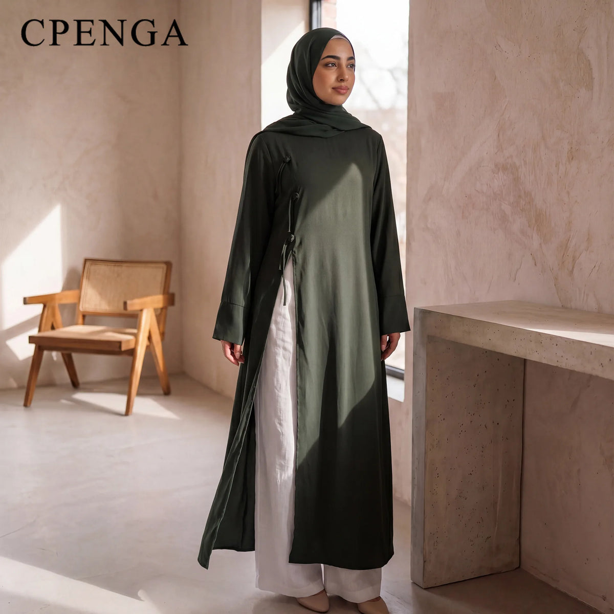 Elegant Abaya Women Dubai Ramadan Eid Arabic Traditional Muslim Modest Dress Islamic Holiday Outfit New Plain Turkey Kaftan Robe