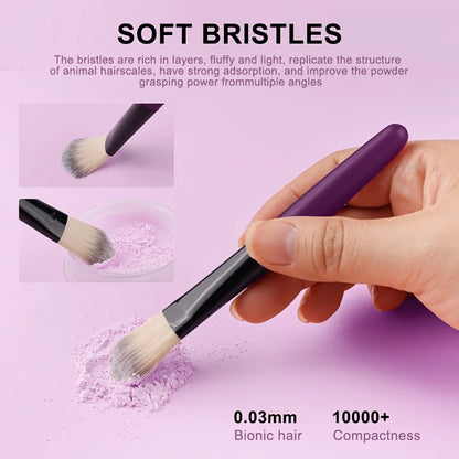 20pcs Eye Makeup Brush Set Portable Soft Makeup Brushes Beauty Tools Foundation Eyeshadow Eyeliner Brush Multi-function Beginner