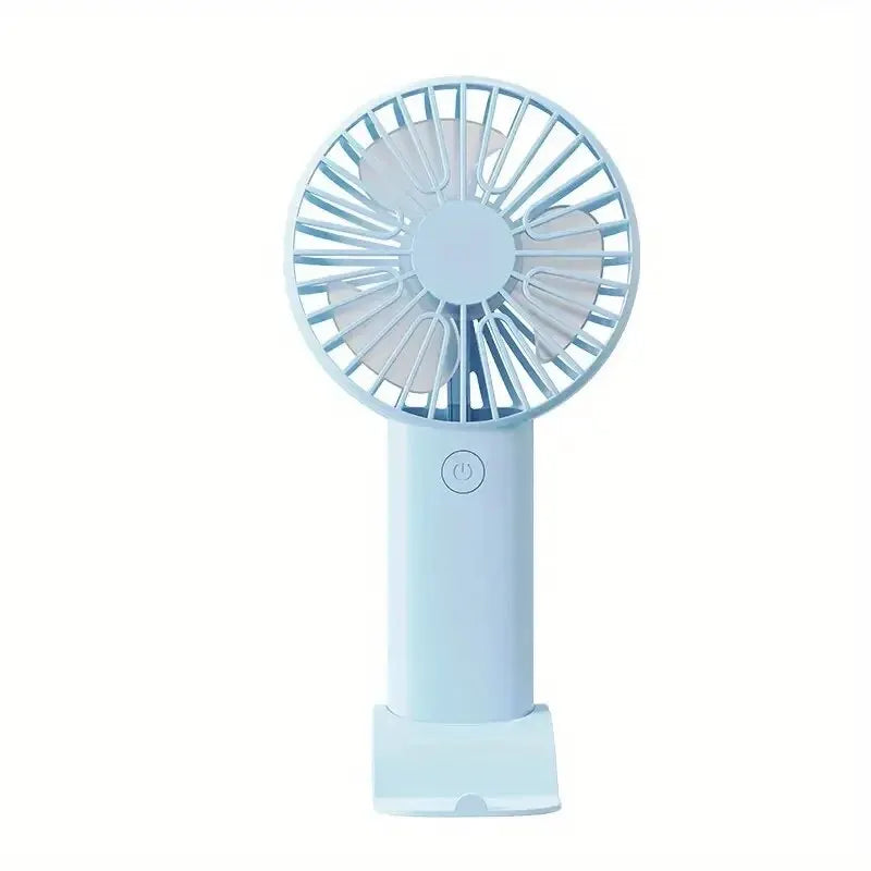Mini USB Charging Handheld Fan Desktop Small Fan With Mobile Phone Holder Portable And Simple Outdoor Small Fan