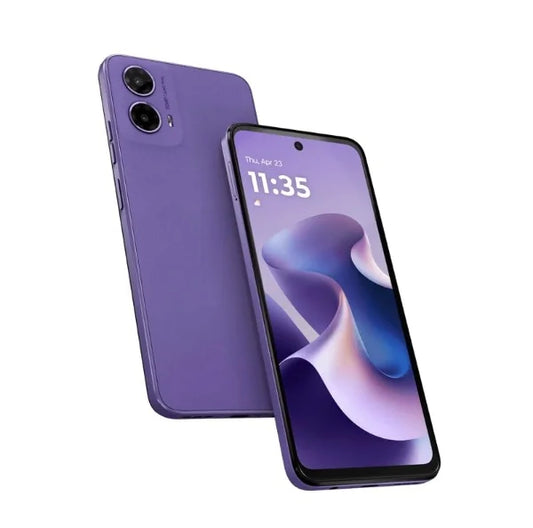 5G Dahlia Purple Smartphone 8GB RAM 128GB Storage 6.5" LCD 120Hz Display 50MP+16MP Cameras 5000mAh Battery Android 14