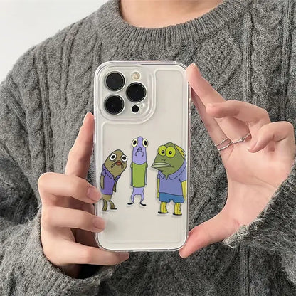 Passer-by Fish Clear Mobile Phone Case For iPhone 17 16 15 11 12 14 13 Pro Max Mini XS XSM XR 7 8 Plus SE4 17E Cute Cover Fundas