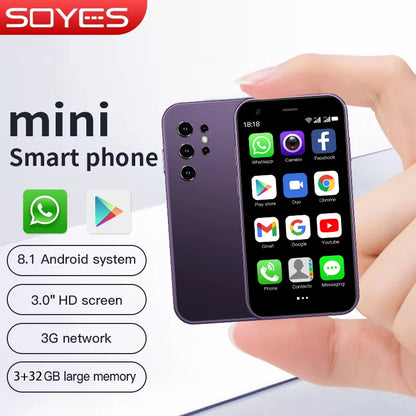 SOYES S23 Pro & Mini 24 Mini Smartphones Android 8.1 Dual SIM 3.0'' HD 1000mAh Battery WIFI Bluetooth 3G Small Mobile Phone