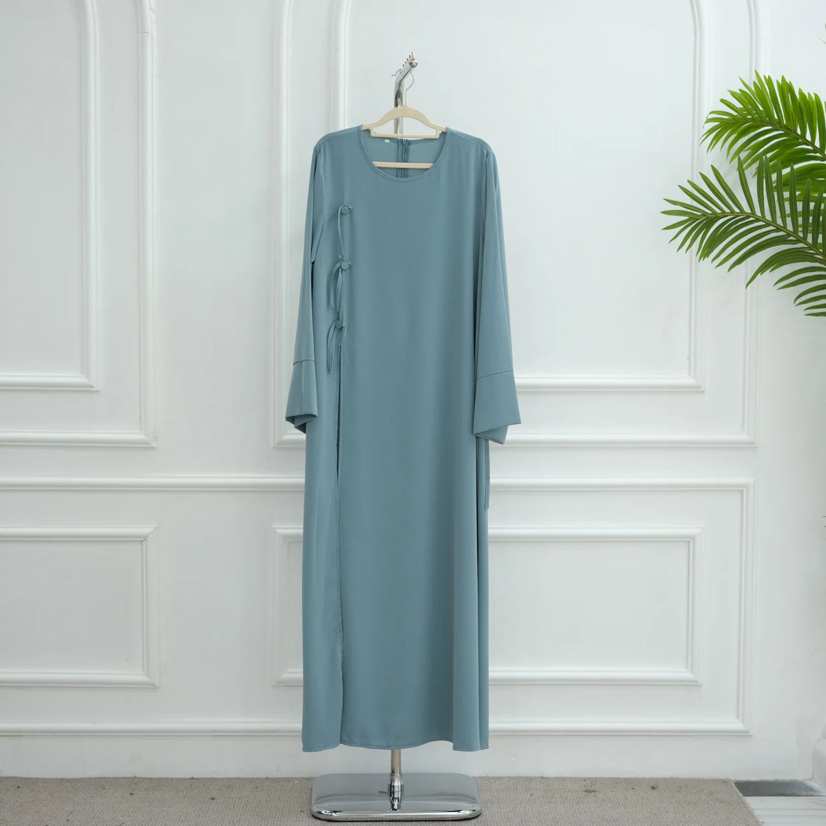 Elegant Abaya Women Dubai Ramadan Eid Arabic Traditional Muslim Modest Dress Islamic Holiday Outfit New Plain Turkey Kaftan Robe