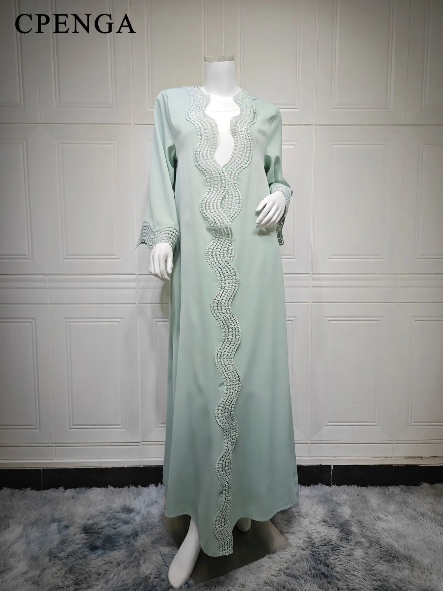 Ramadan Arabic Muslim Women Plain Cardigan Elegant Dubai Modest Abaya Dress Islamic Party Jalabiya Turkey Moroccan Kaftan Robe