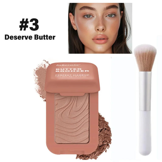 Bronzer Blush Highlights Palette&Brush Makeup Contour Sticks Cosmetics Contouring for Face Shading Palette Powder