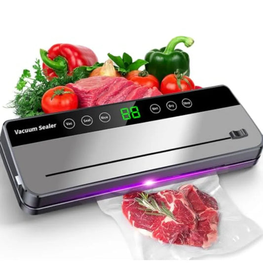Vacuum Sealer Machine DryMoist modes Precision 8-in-1 household food preservation system with build in Cutter easy to clean wit