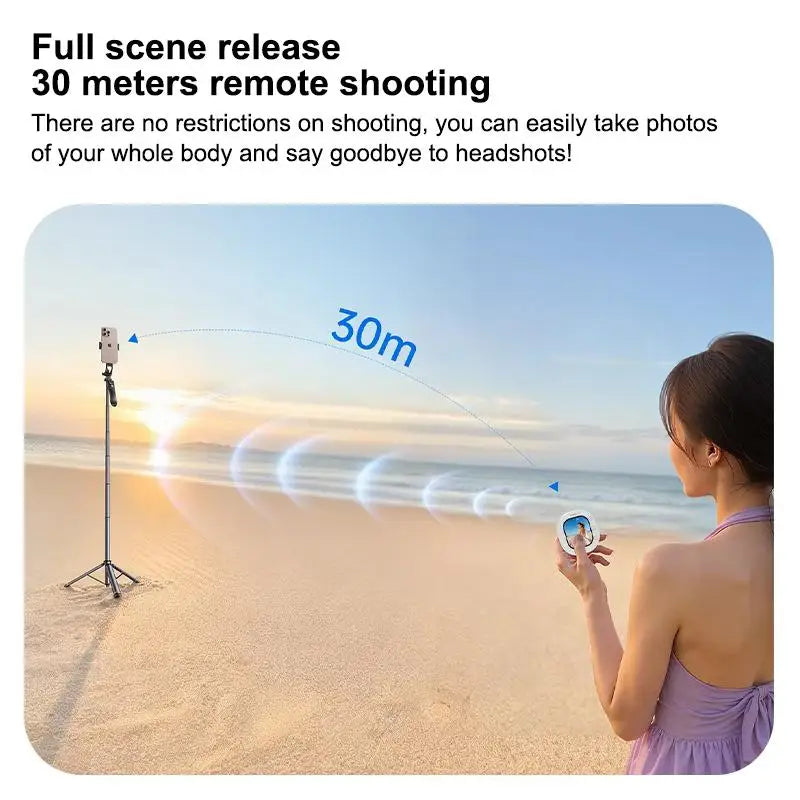 【A】Mini Wireless Magnetic Phone Screen Projector Mobile Phone Rear Camera Selfie Video Camera For Vlog Live Selfie Screen