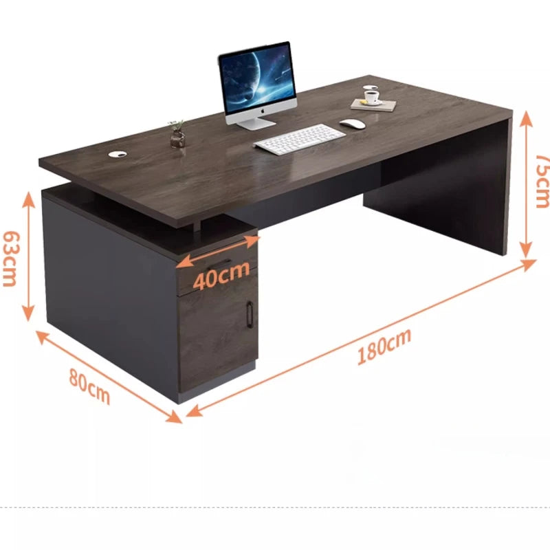 Bedroom Modern Office Desk Design Storage Luxury Fashionable Office Desk Classic Working Biurko Do Komputera Home Accessories