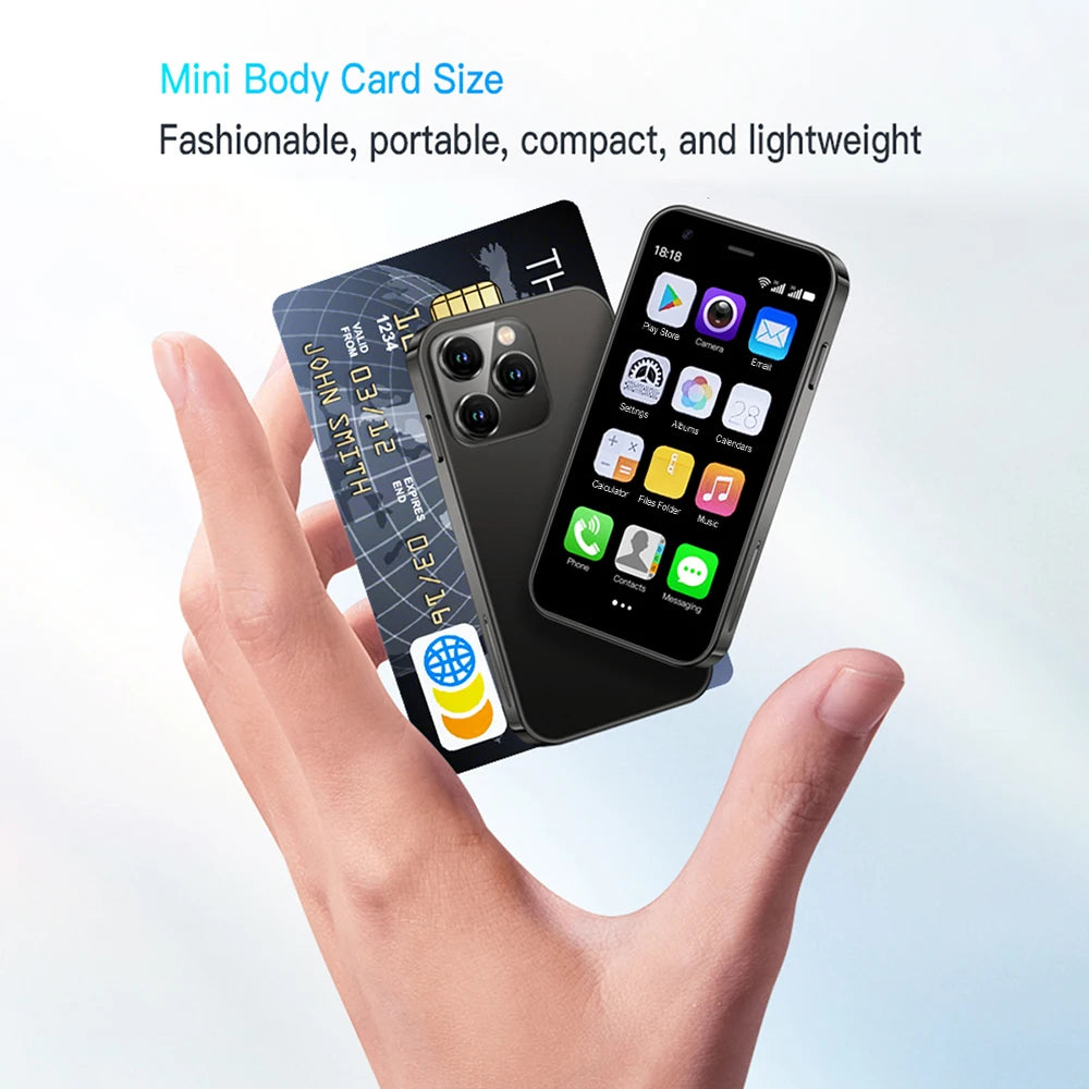 SOYES XS15 Mini Smartphone 3.0" Display Android 8.1 Dual SIM Standby 2GB RAM 16GB ROM  3G Network Backup Gift Small Phone