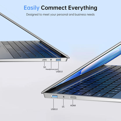 New 15.6" Inch Laptop Windows 11 Pro N5095 1920x1080 Gaming PC 32GB+2048GB Backlit Keyboard Portable Office Entertainment Laptop